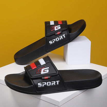 Men’s Lightweight Velcro Strap Summer Slippers
