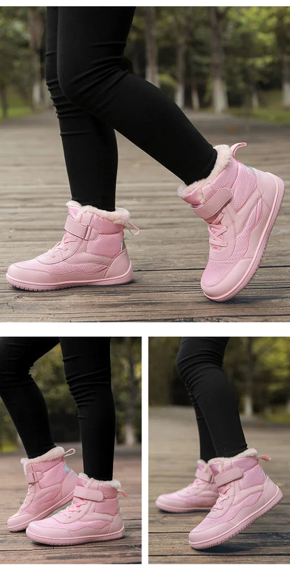 Kids Waterproof Fur-Lined Winter Boots