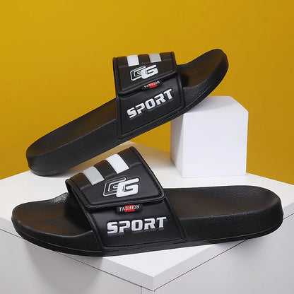 Men’s Lightweight Velcro Strap Summer Slippers
