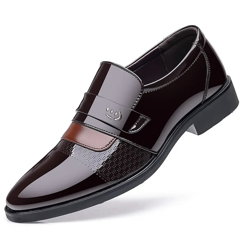 Men’s Luxury Leather Brogue Oxford Dress Shoes