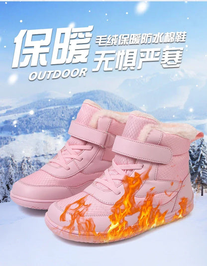 Kids Waterproof Fur-Lined Winter Boots