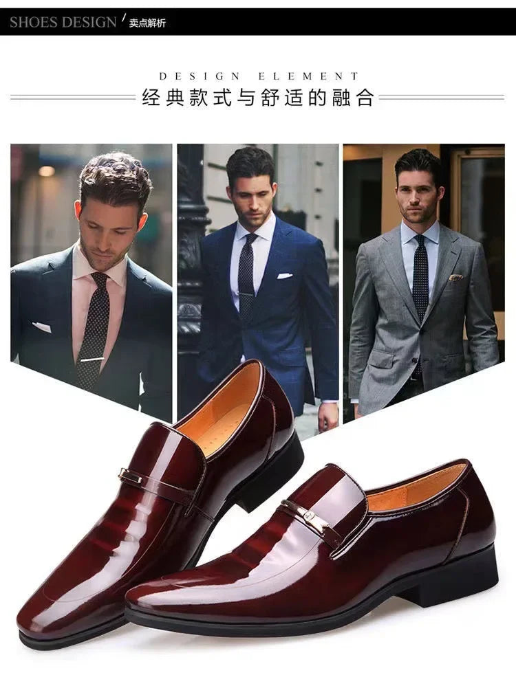 Men’s Luxury Leather Oxford Formal Dress Shoes