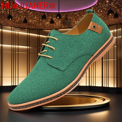 Men’s Suede Leather Oxford Casual Dress Shoes