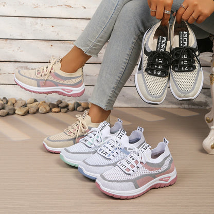 Women’s Summer Casual Two-Tone Sneakers 2026