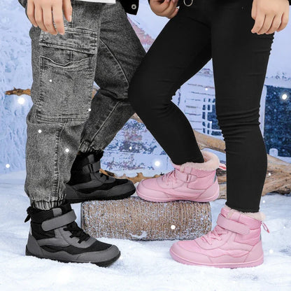Kids Waterproof Fur-Lined Winter Boots