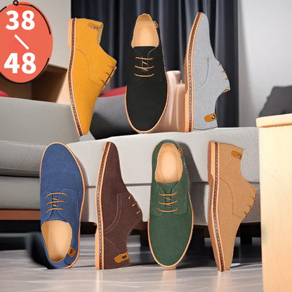 Men Luxury Suede Leather Oxford Shoes