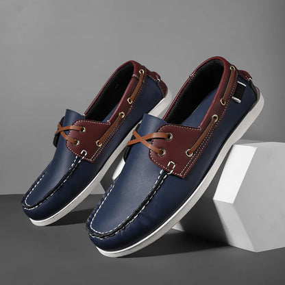 Men’s Slip-On Apron Toe Loafer Shoes