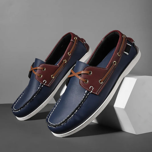 Men’s Slip-On Apron Toe Loafer Shoes