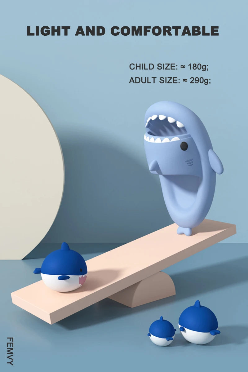 Kids Shark Cartoon Slip-On Sandals