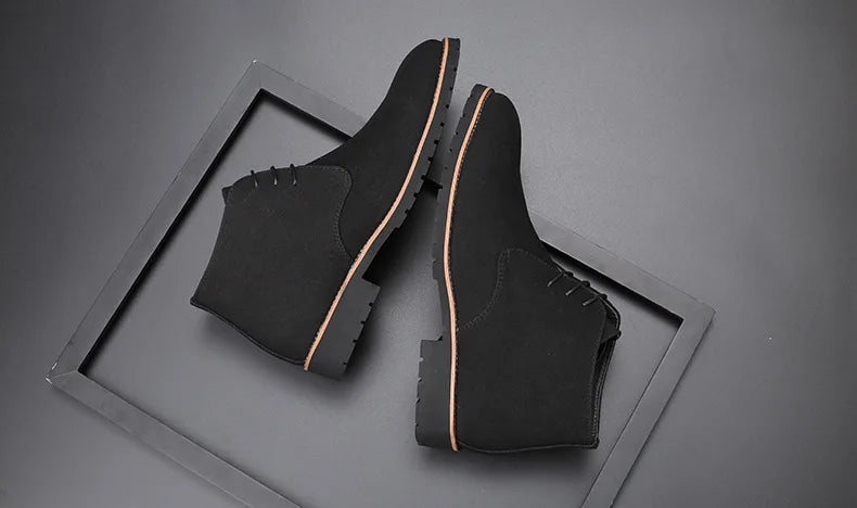 Men’s Suede Leather Chelsea Chukka Ankle Boots