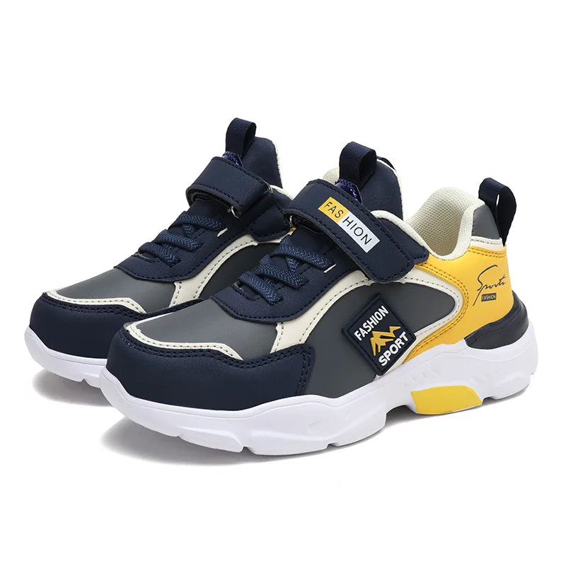 Kids Autumn Winter Leather Sports Shoes