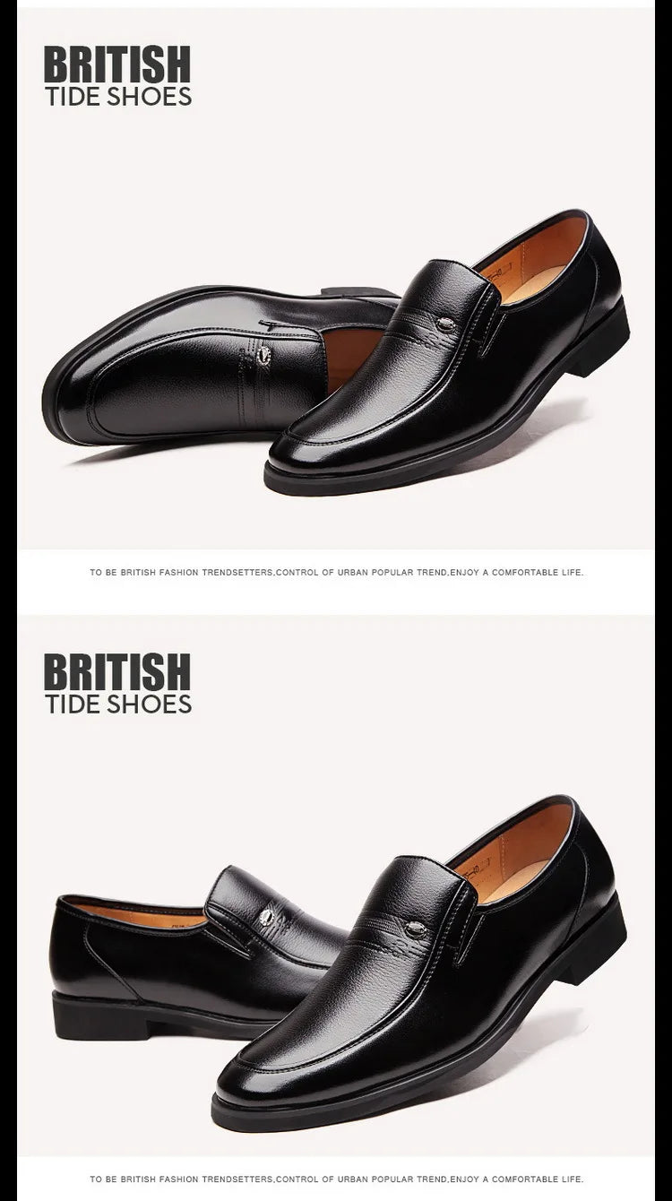 Men’s Leather Luxury Slip-On Dress Loafers