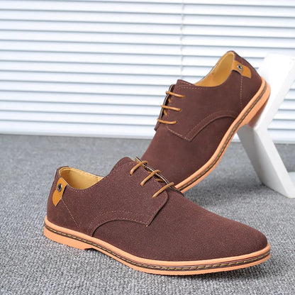 Men’s Suede Leather Oxford Casual Dress Shoes