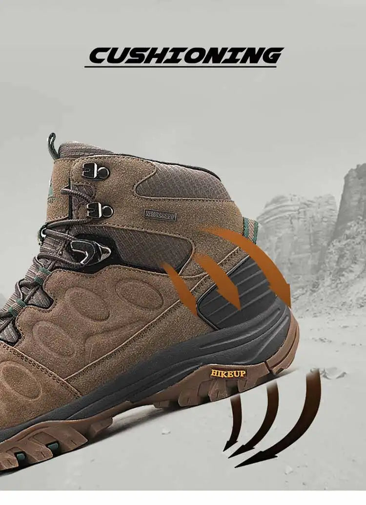 High-Top Men Suede Hiking Boots