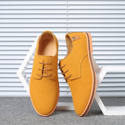 Men’s Suede Leather Oxford Casual Dress Shoes