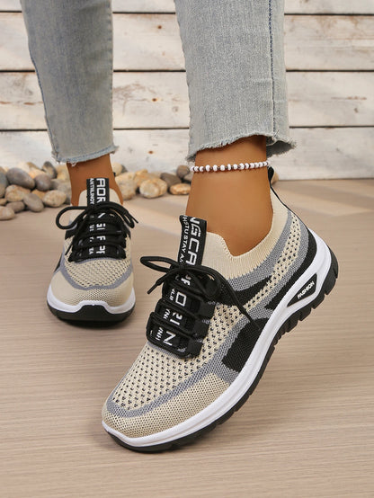 Women’s Summer Casual Two-Tone Sneakers 2026