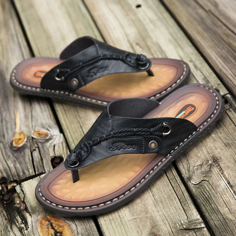 Men Handmade Leather Outdoor Sandals