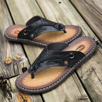Men Handmade Leather Outdoor Sandals