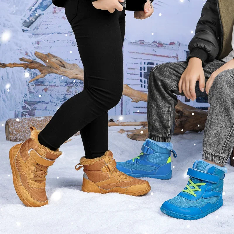 Kids Waterproof Fur-Lined Winter Boots