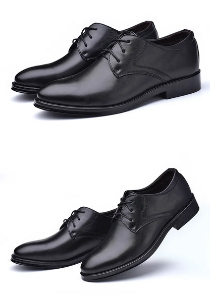 Men’s Large Size Leather Dress Derby Shoes
