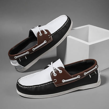 Men’s Slip-On Apron Toe Loafer Shoes