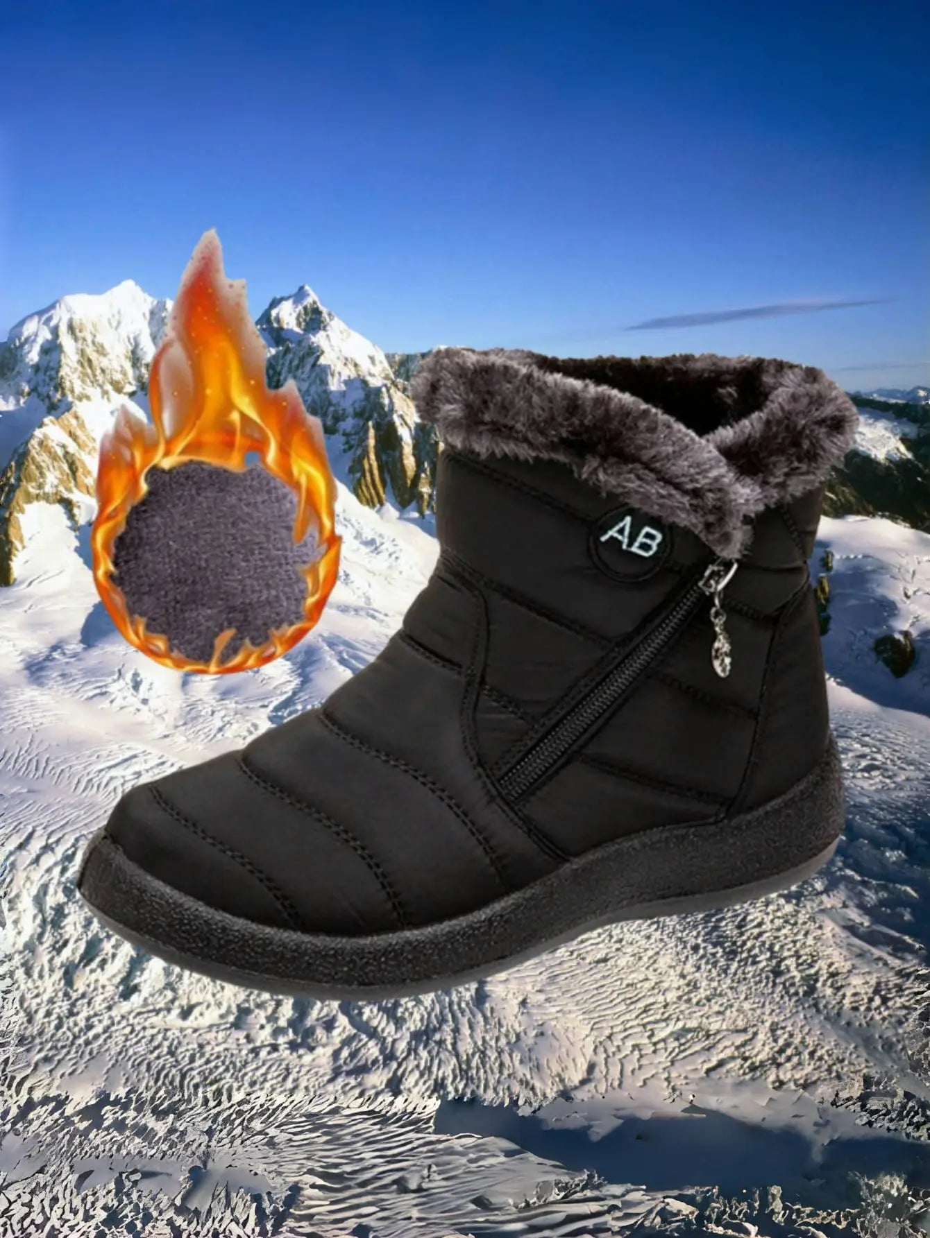 Women’s Waterproof Winter Snow Ankle Boots