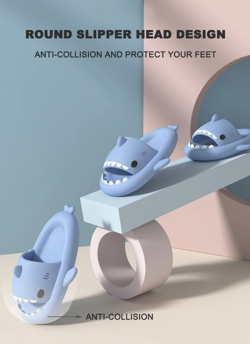 Kids Shark Cartoon Slip-On Sandals