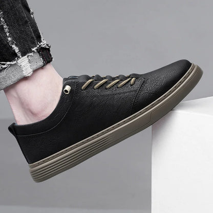 Men’s Leather Casual Oxford Flat Dress Shoes