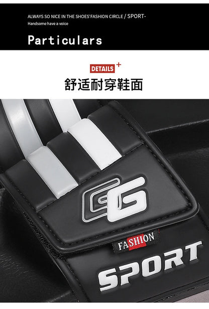 Men’s Lightweight Velcro Strap Summer Slippers