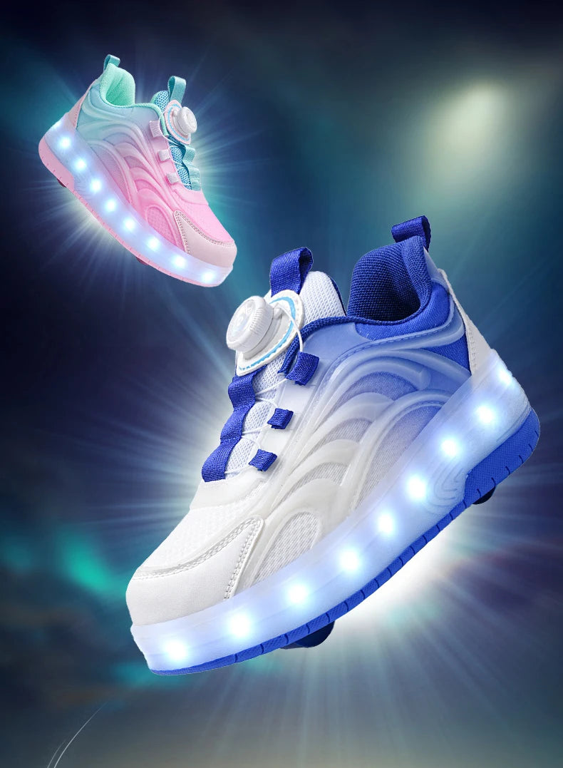 Kids LED Light Roller Skate Sneakers