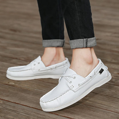 Men’s Slip-On Apron Toe Loafer Shoes