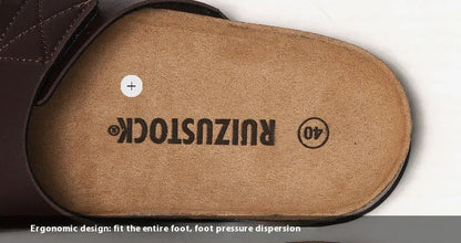 Men’s Cork Footbed Adjustable Strap Sandals