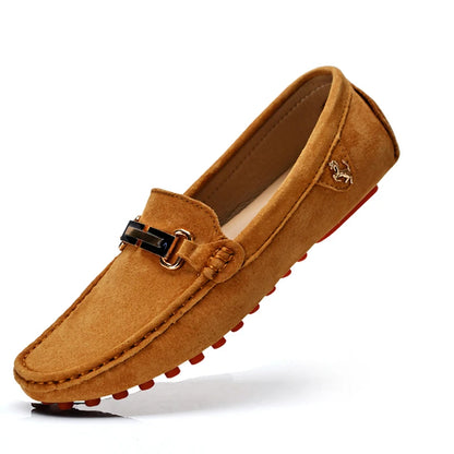 Men’s Large Size Leather Slip-On Loafers