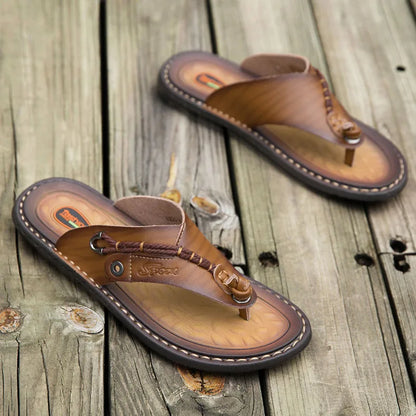 Men Handmade Leather Outdoor Sandals