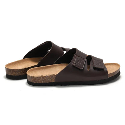 Men’s Cork Footbed Adjustable Strap Sandals