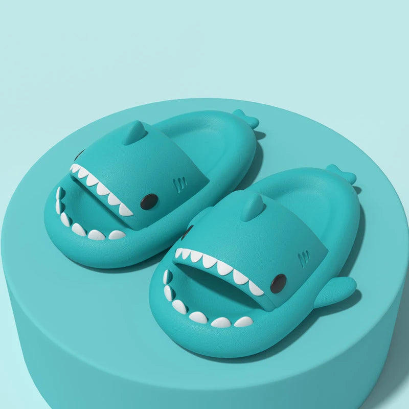 Kids Shark Cartoon Slip-On Sandals