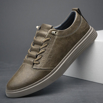 Men’s Leather Casual Oxford Flat Dress Shoes
