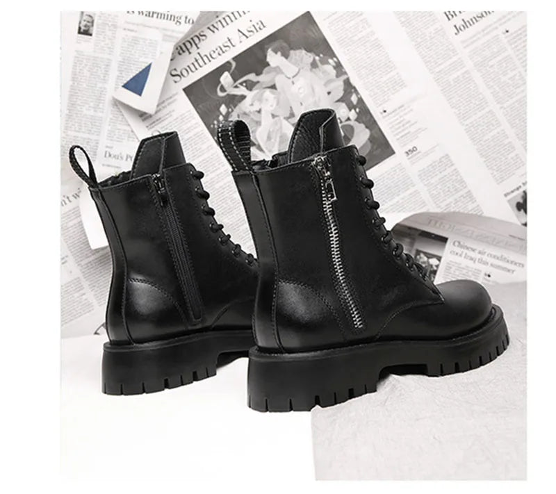 Men’s Leather Winter Ankle Boots Non-Slip