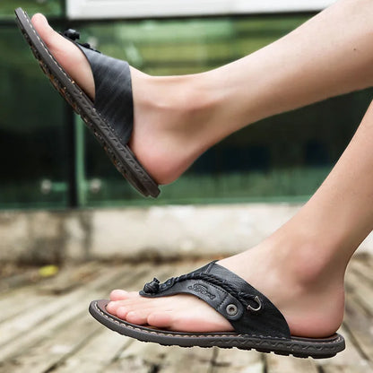 Men Handmade Leather Outdoor Sandals