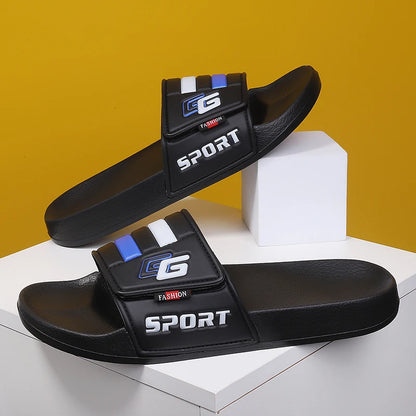 Men’s Lightweight Velcro Strap Summer Slippers