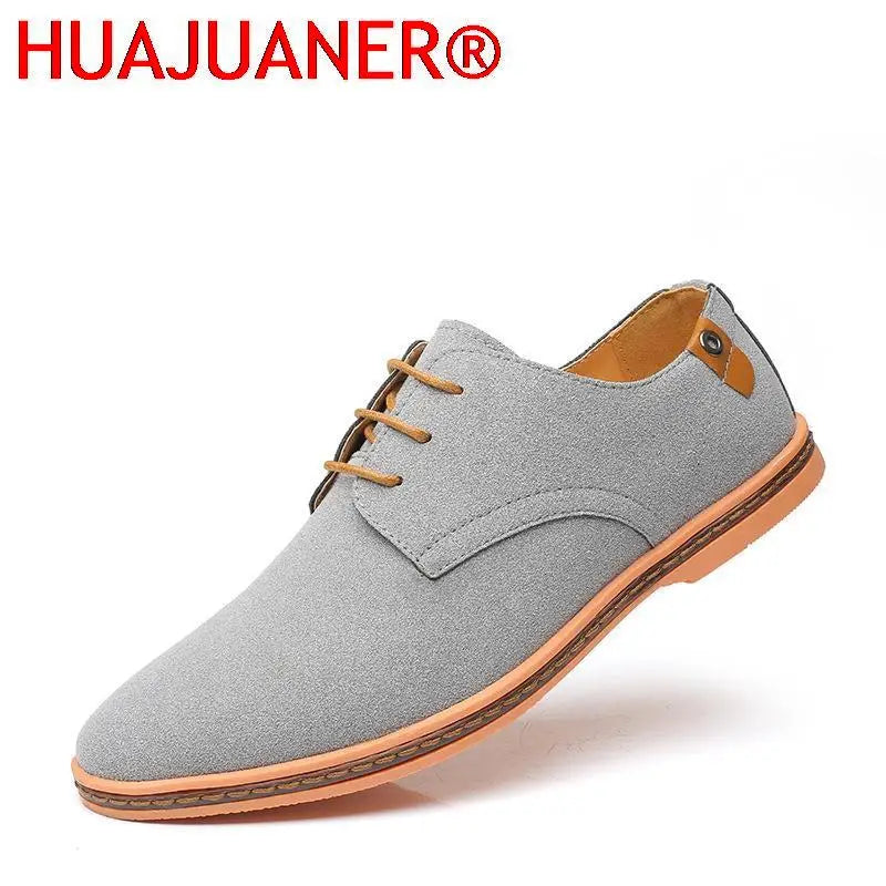 Men’s Suede Leather Oxford Casual Dress Shoes