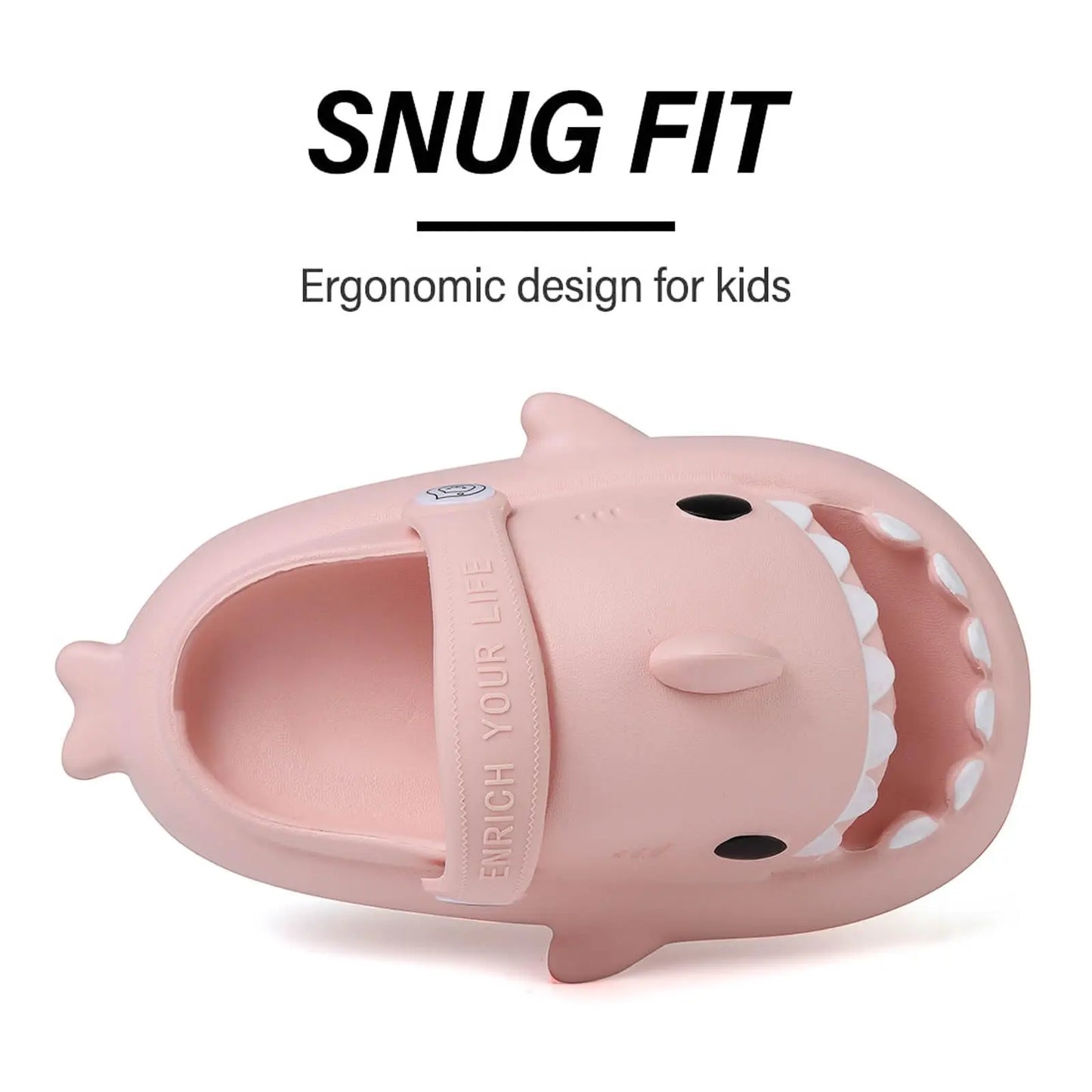 Kids Shark Cartoon Slip-On Sandals