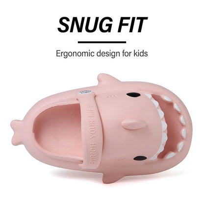 Kids Shark Cartoon Slip-On Sandals