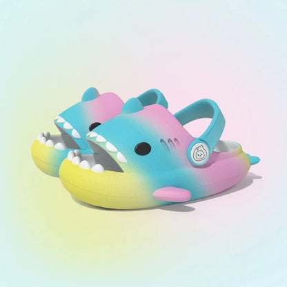 Kids Shark Cartoon Slip-On Sandals