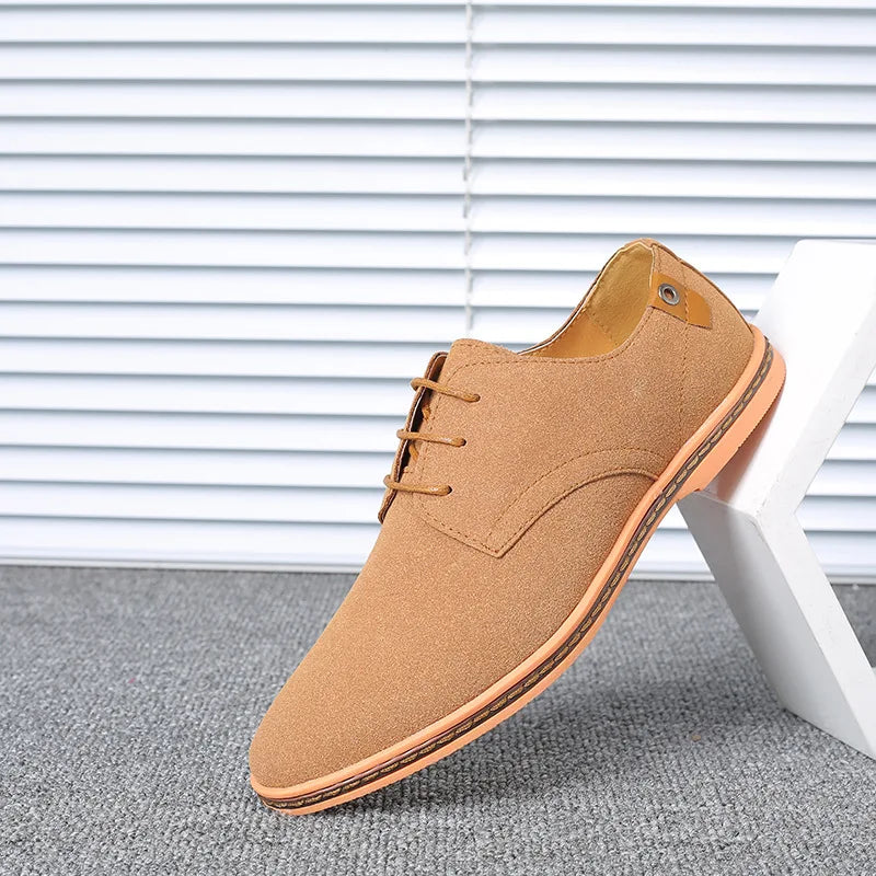 Men’s Suede Leather Oxford Casual Dress Shoes