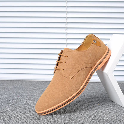 Men’s Suede Leather Oxford Casual Dress Shoes
