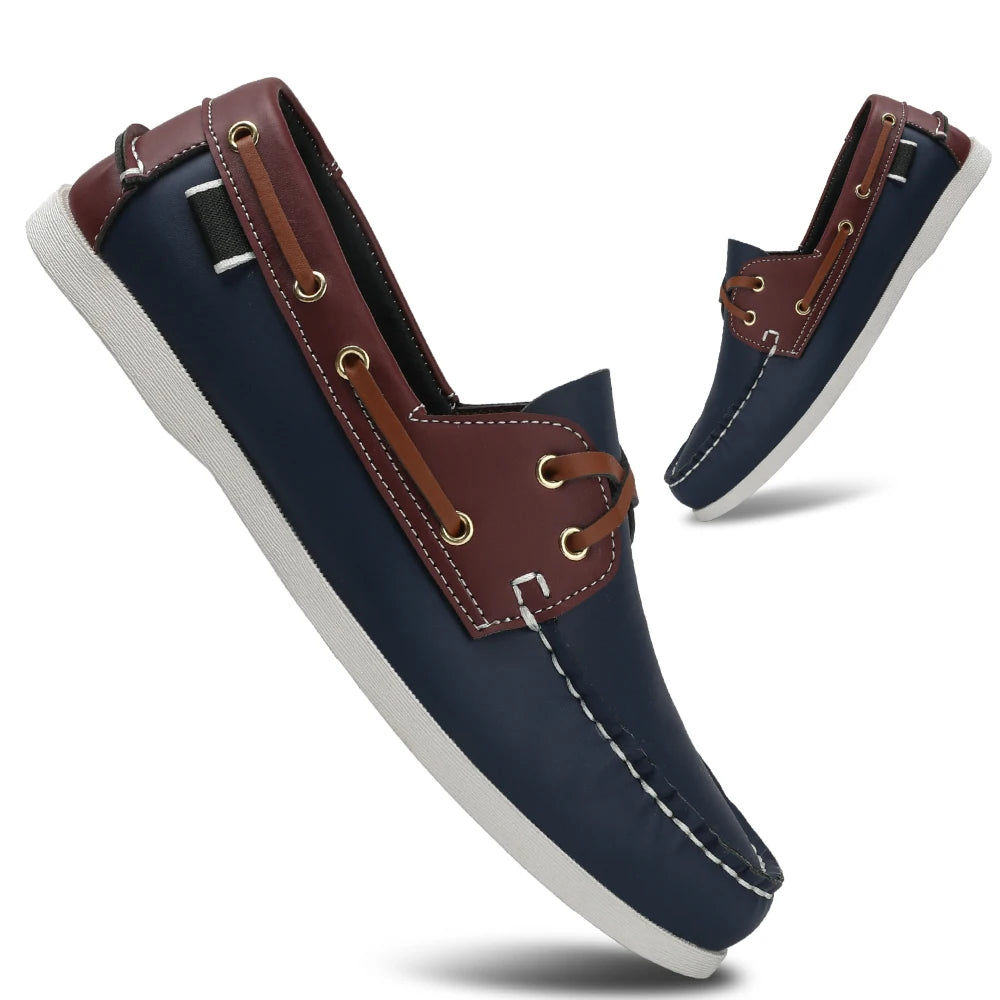 Men’s Slip-On Apron Toe Loafer Shoes