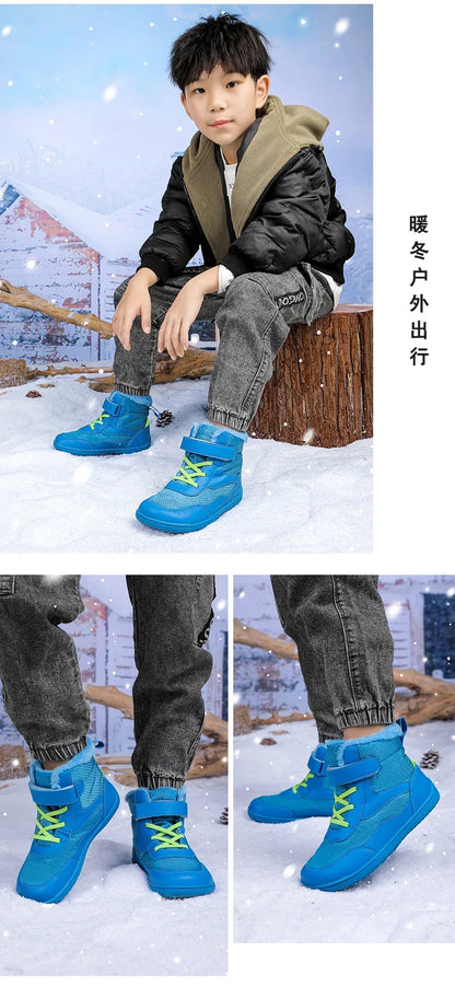 Kids Waterproof Fur-Lined Winter Boots