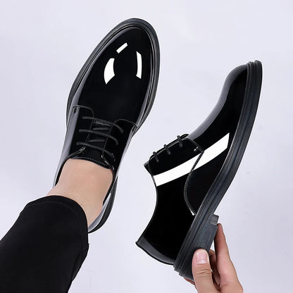 Men’s Patent Leather Height Increase Dress Shoes
