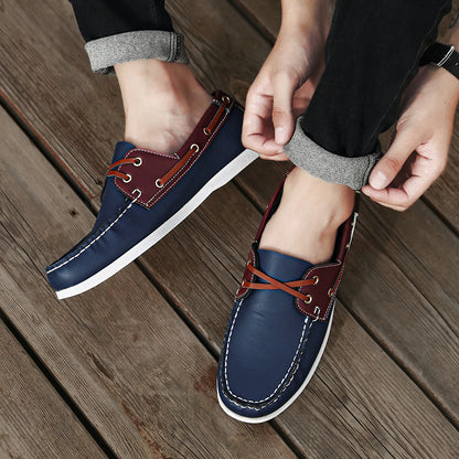 Men’s Slip-On Apron Toe Loafer Shoes